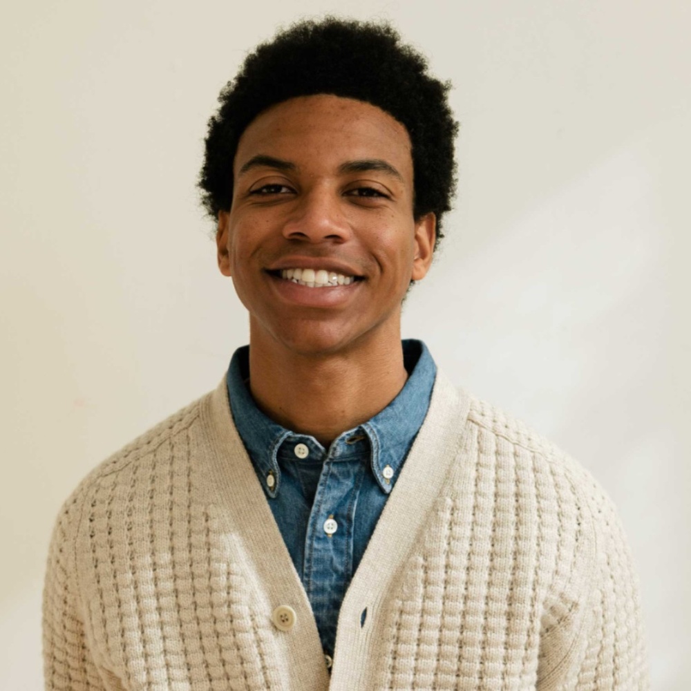 Adsum NYC Beige Cashmere Waffle Knit Cardigan Sweater